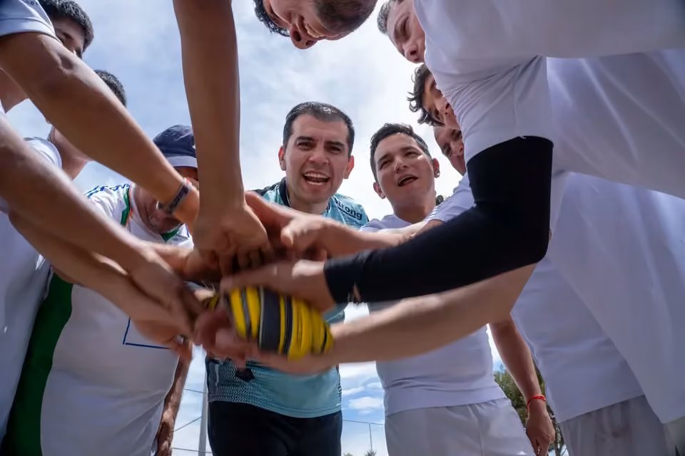 Encuentro durante la jornada deportiva de Carcelén